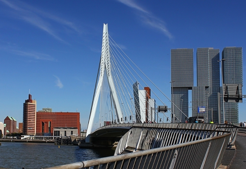 bd16ketting5.JPG - 5.16 Hilke motivatie: De Erasmusbrug. Deze brug heeft mooie "spaken" die mij aan de vorige foto deed denken.