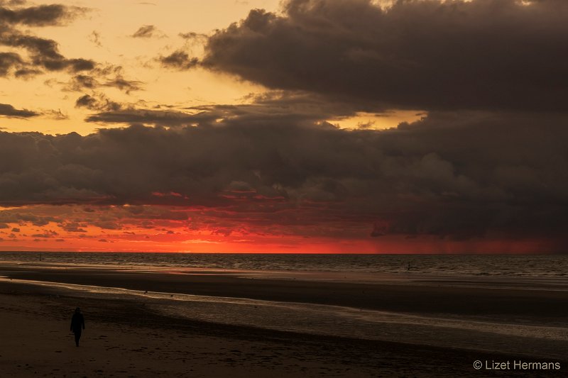 DSC00327.JPG - Zonsondergang, De Panne